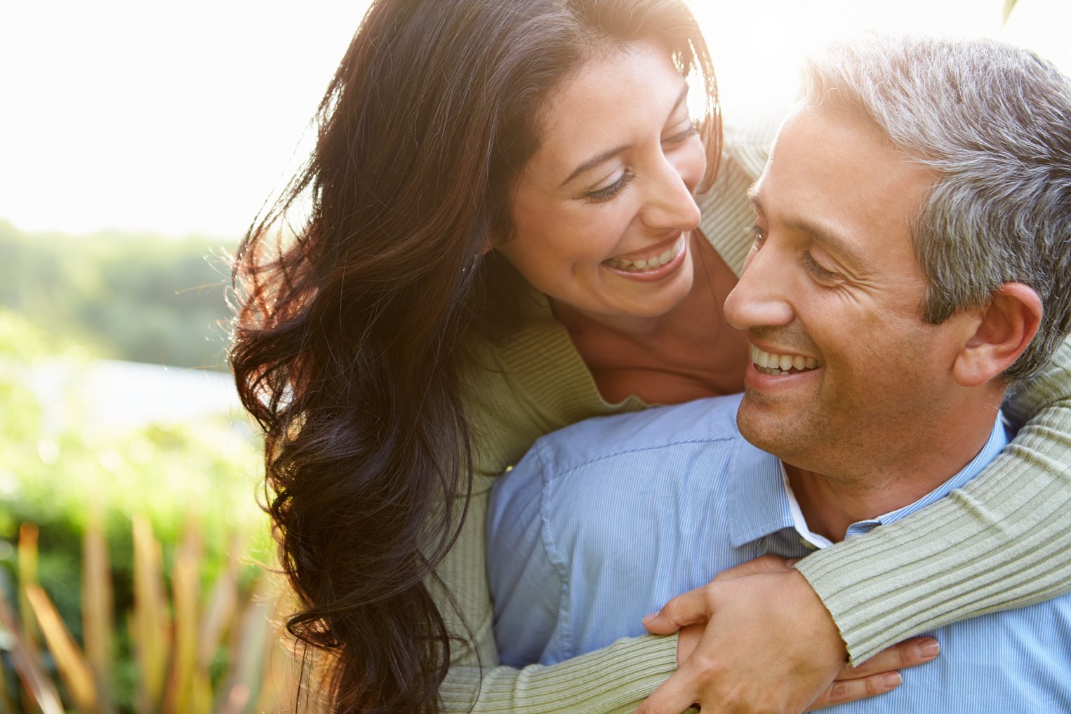 Loving Hispanic Couple 